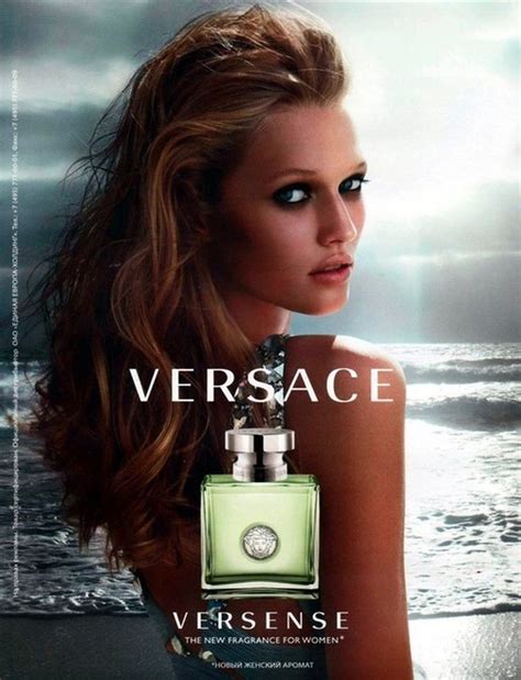 versace product advertisment|Versace perfume advert model.